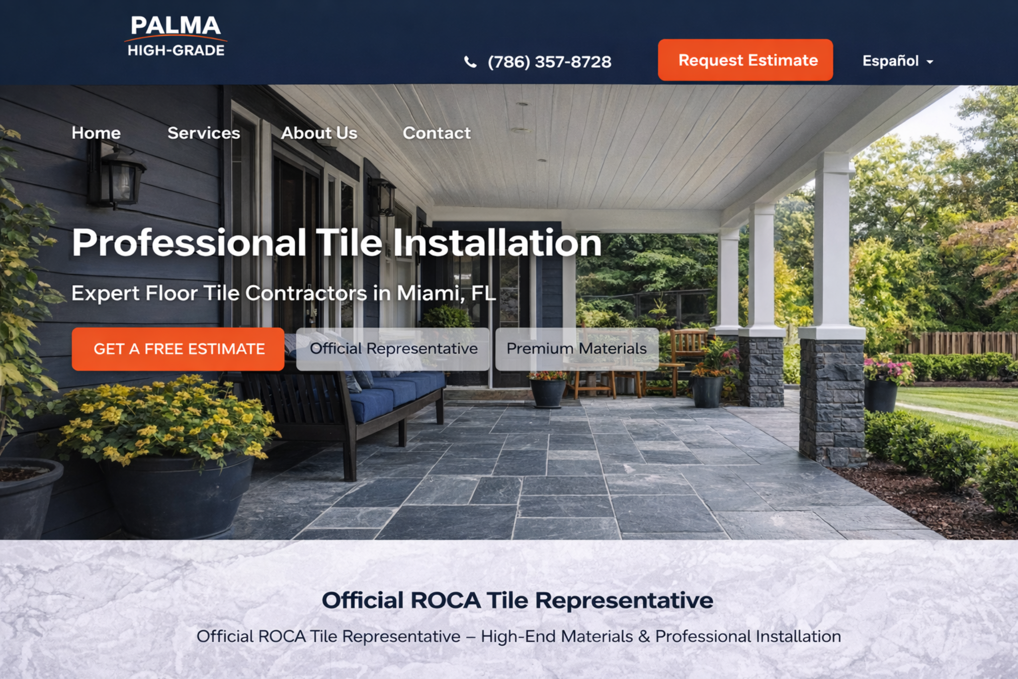 PALMA HIGH-GRADE ROCA tile representative header